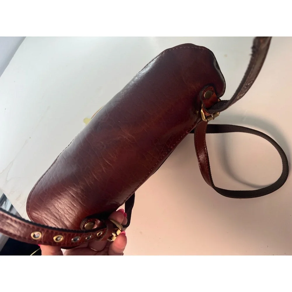 Patricia Nash Leather Backpack Bag Brown Renaissance Coin Tobacco W Tags Unused